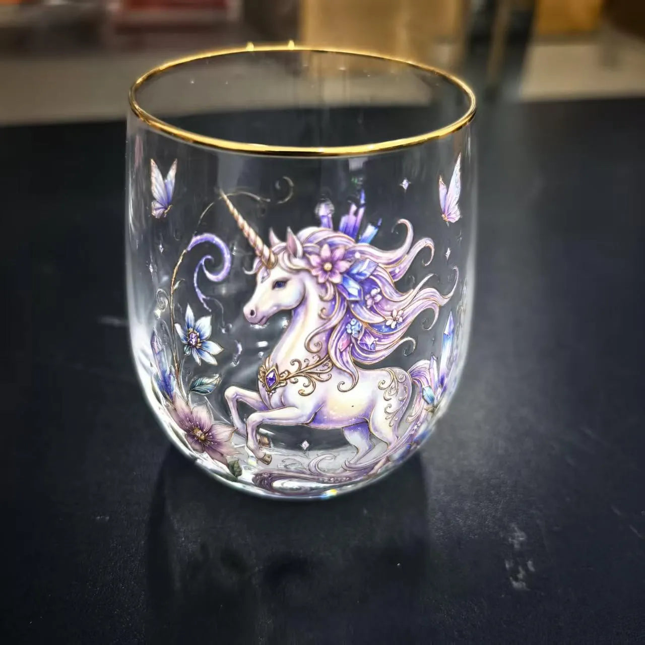 🌸🌿 Limited Edition 2026 Garden Morning Bliss Glass Tea Cup☀️☕