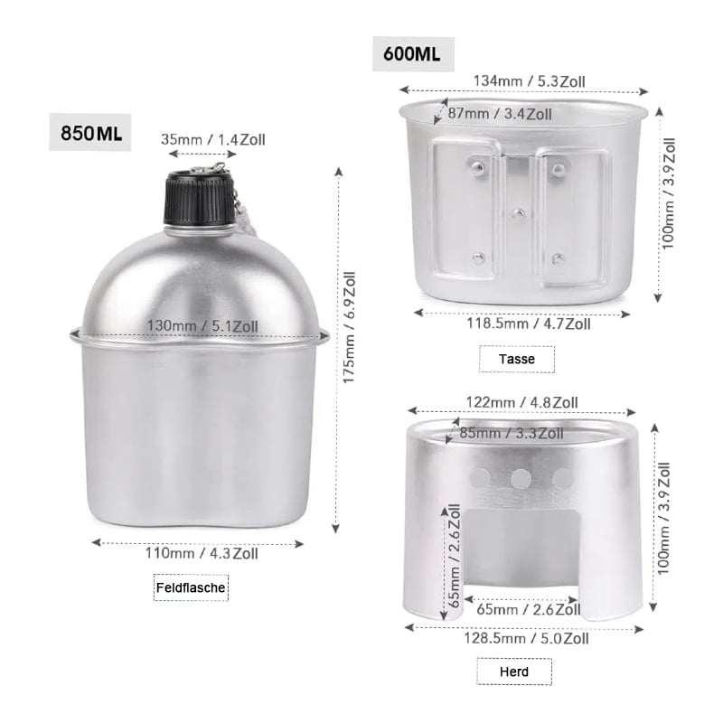 CampForce Survival Kit — 4-in-1 Tactical Hydration Set