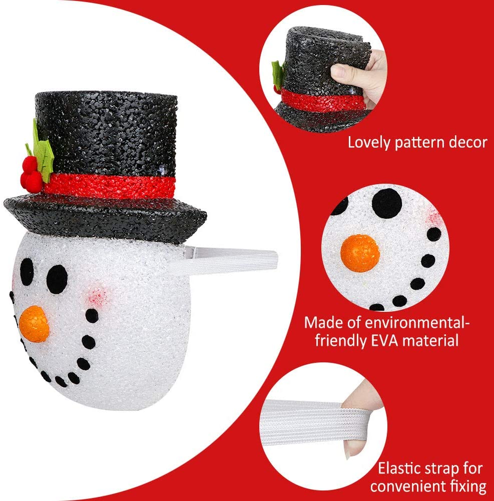 CHRISTMAS SALE-Snowman Porch Light Cover Two pack
