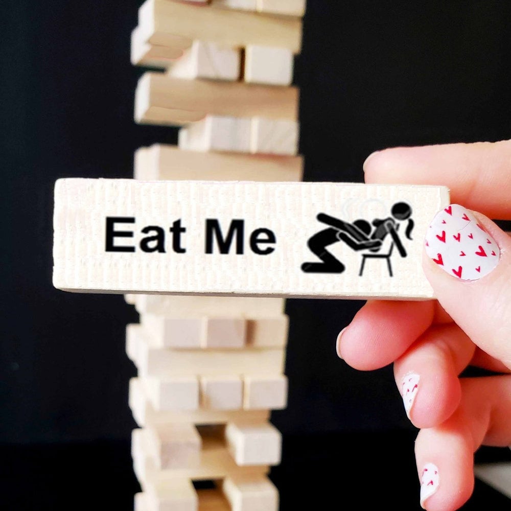 👩❤️💋👨Couple Date Block Tower Jenga Game💕