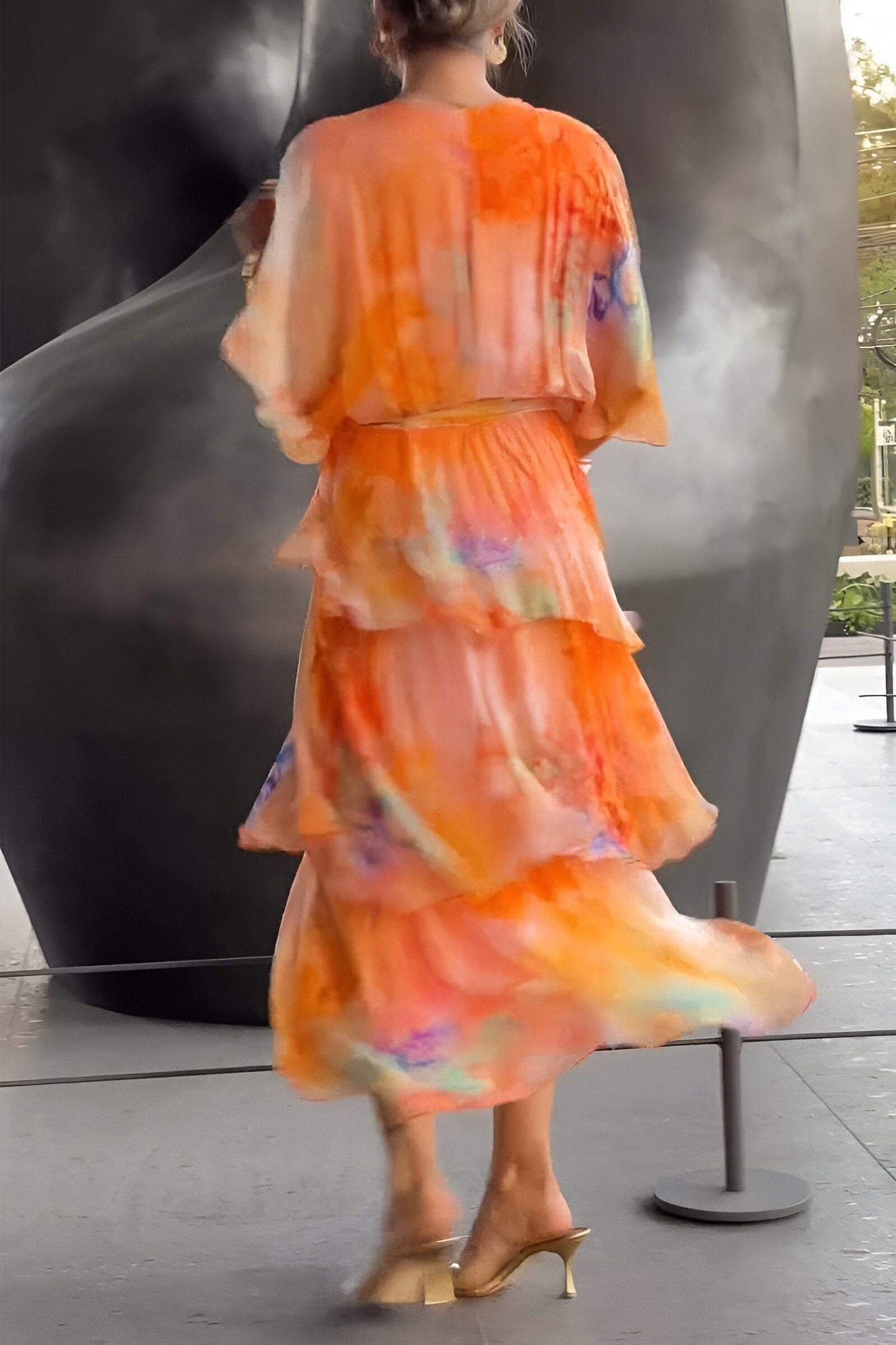 ELEGANT CHIFFON DRESS