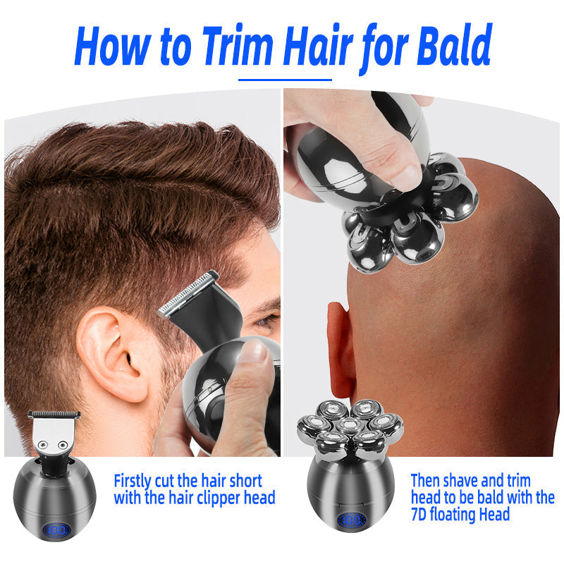 5-in-1 Electric Head Shaver And Grooming Kit