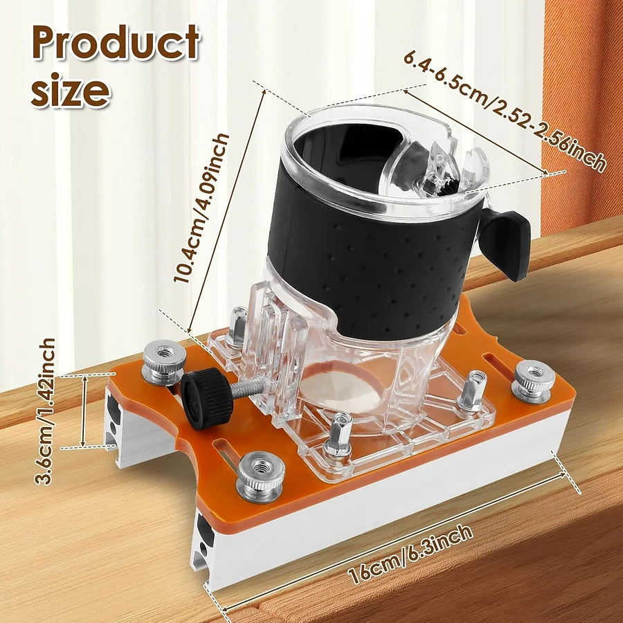 💥2-in-1 Woodworking Trimmer Slotting Auxiliary Positioning Bracket