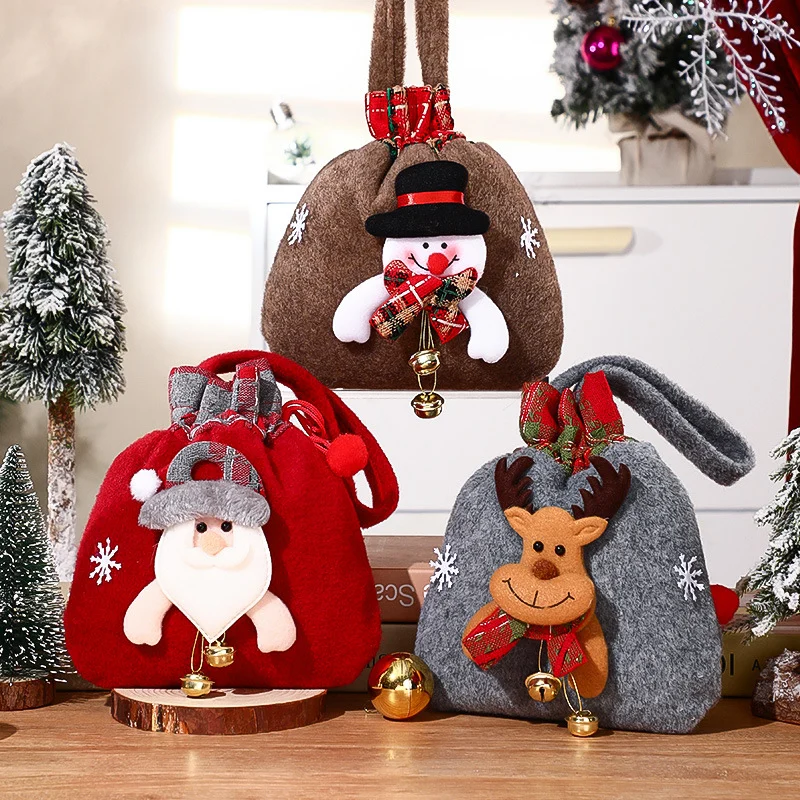 Christmas Gift Bags Zipper Design