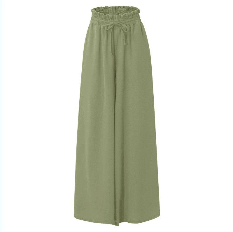 Women's High-Waisted Wide-Leg Pants