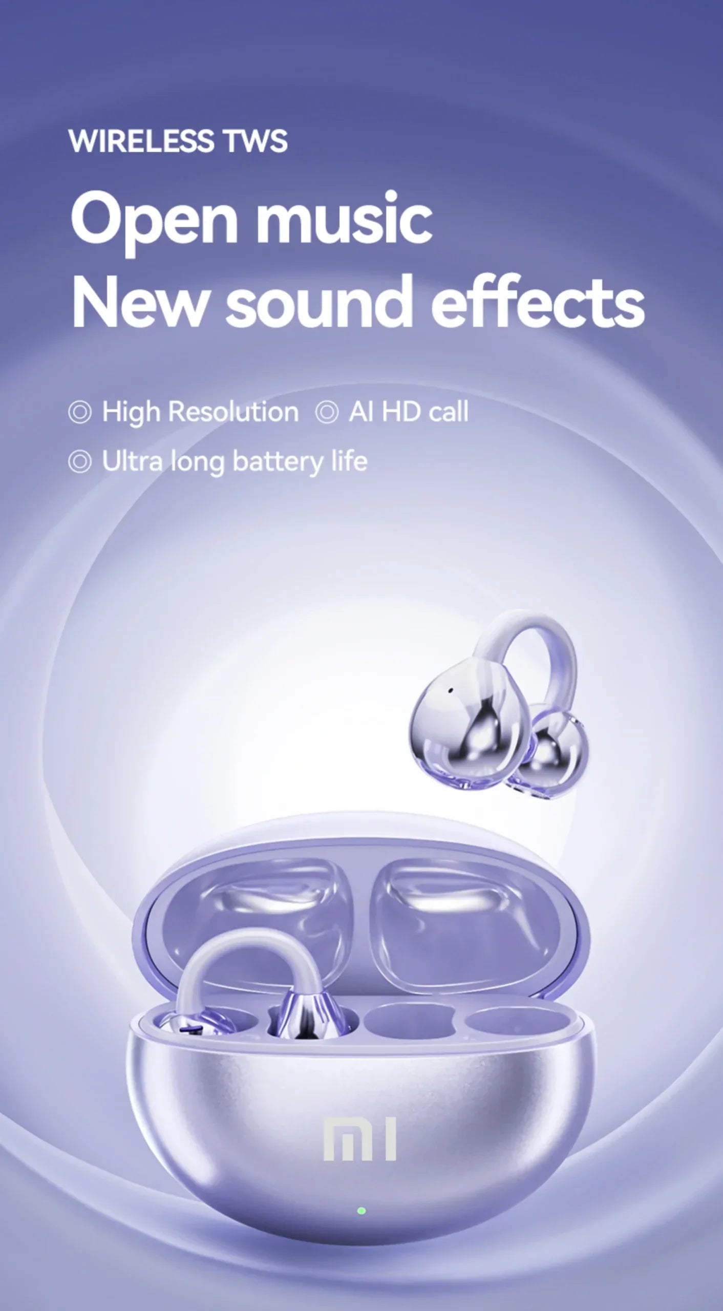 Ear Clip Bluetooth Headphones