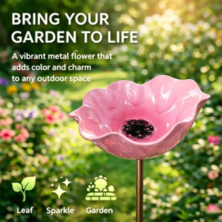 π¦ Handcrafted Outdoor Metal Flower Garden Stakes π¦