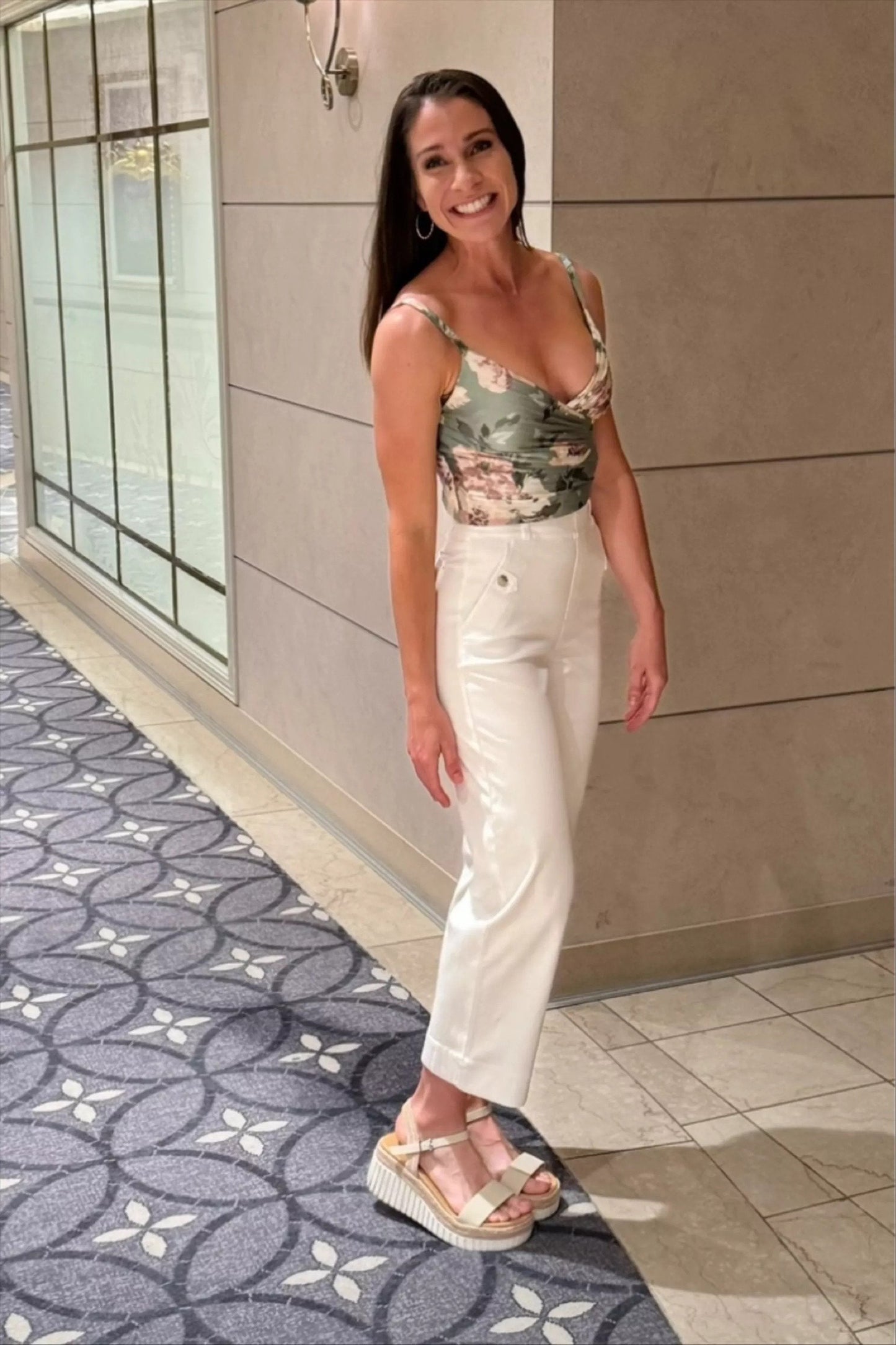 Women Stretch Twill Cropped Wide Leg Pant-(BUY 2 FREE SHIPPING)