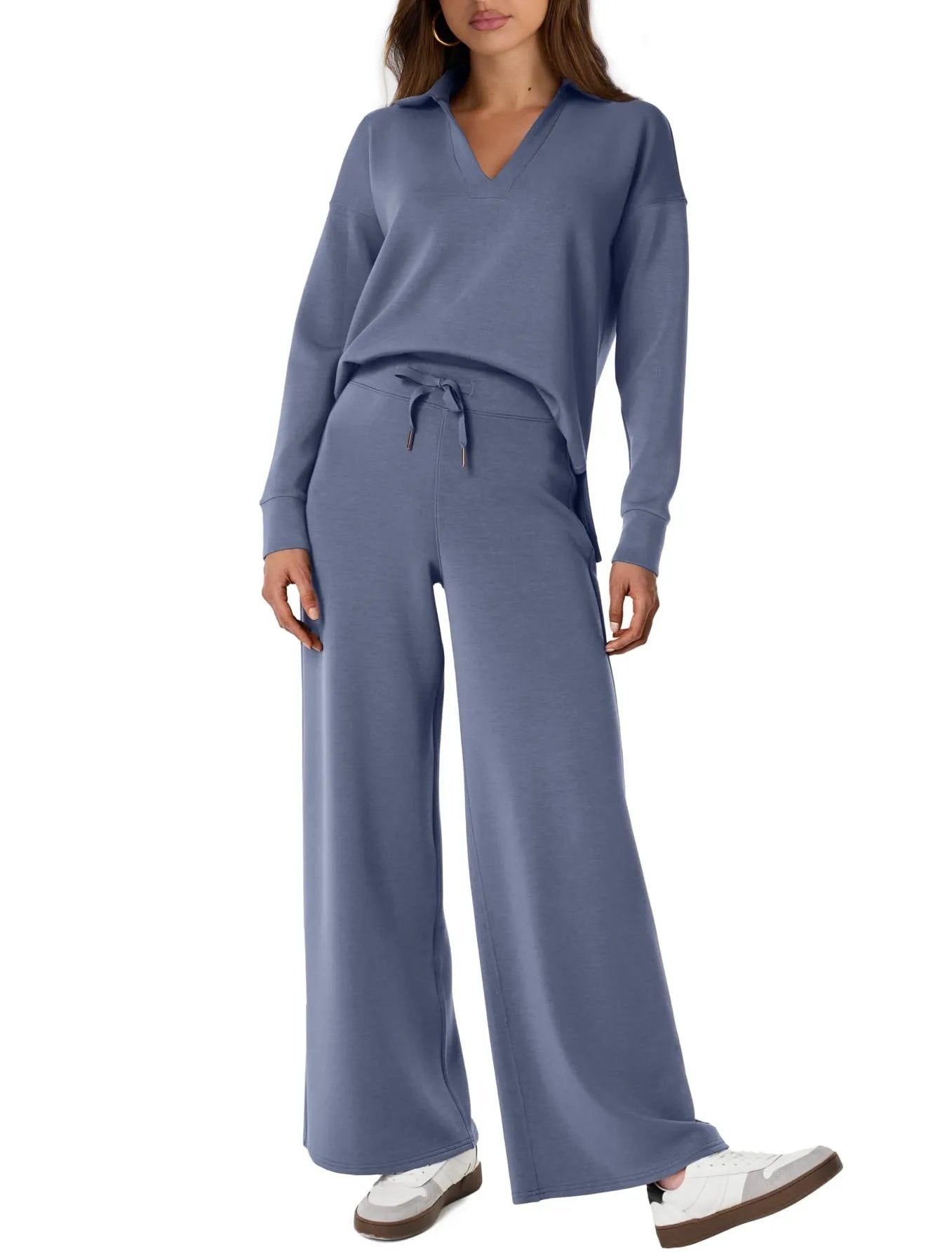 Women's 2 Piece Sets Outfits Casual Long Sleeve Sweatsuits Sets (Same As In The Video)