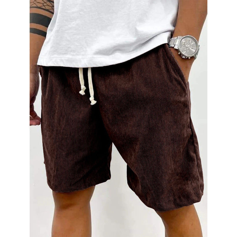🩳Men's Casual Relaxed Fit Drawstring Shorts – Adjustable Waistband, Solid Color & Low-Maintenance ✨