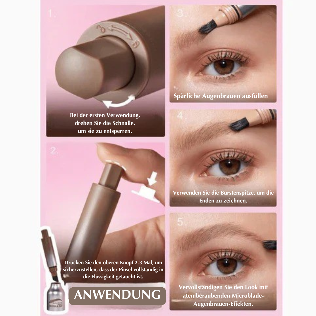 2 in 1 Plush Water Eyebrow Pencil