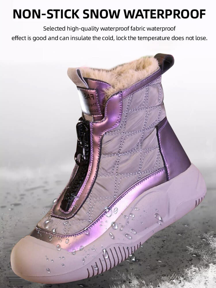 Padded Boots Made From Thickened Leather