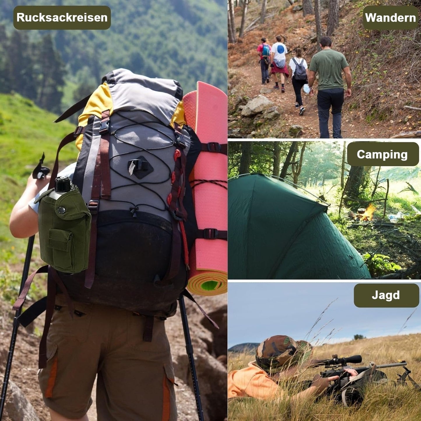 CampForce Survival Kit — 4-in-1 Tactical Hydration Set