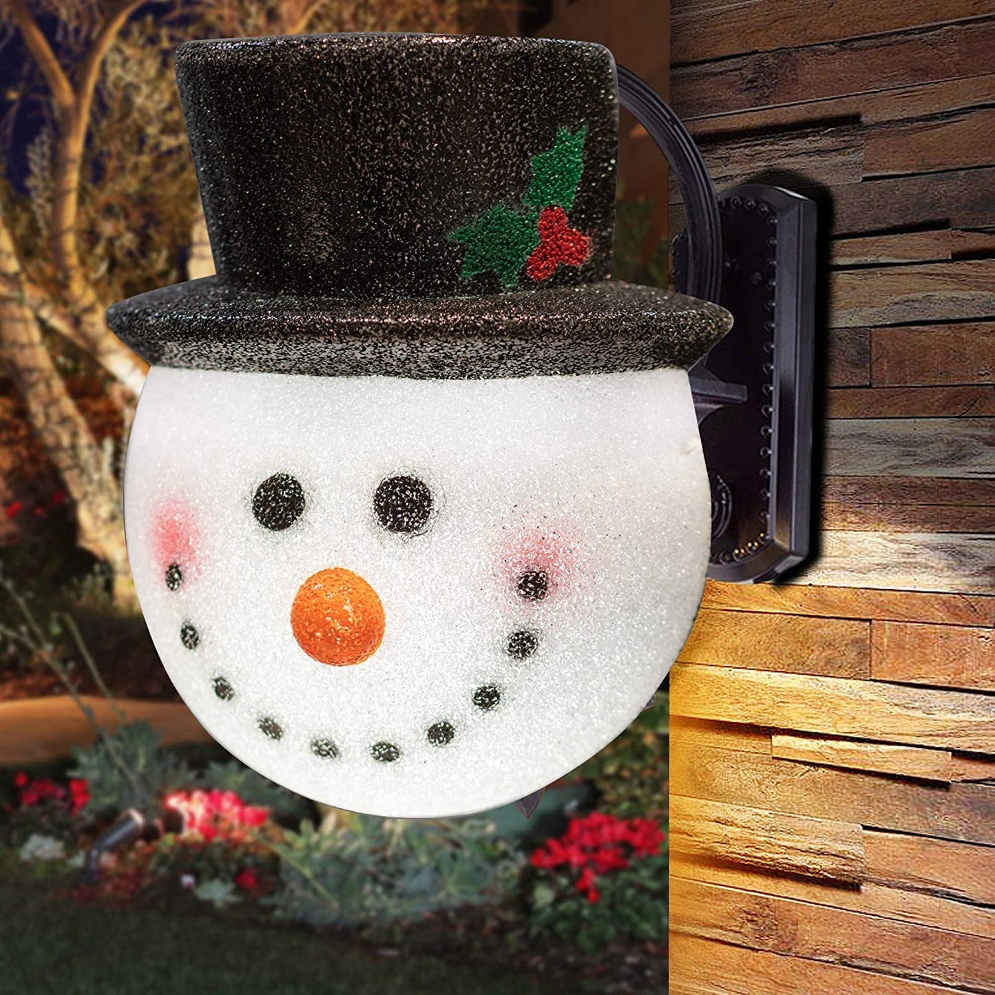 CHRISTMAS SALE-Snowman Porch Light Cover Two pack