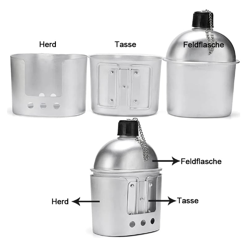 CampForce Survival Kit — 4-in-1 Tactical Hydration Set