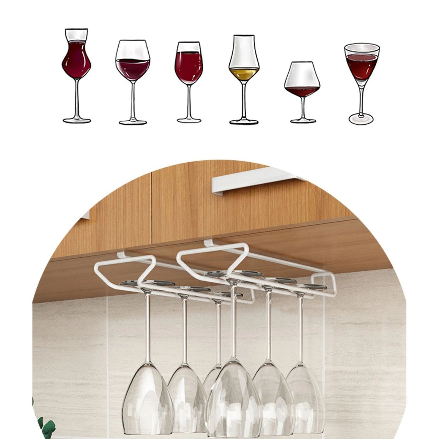 🍷50% off🍷Cabinet wine glass rack