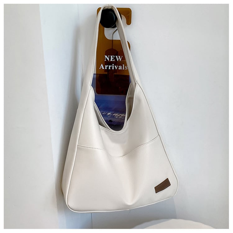Simple PU Leather Tote Bag