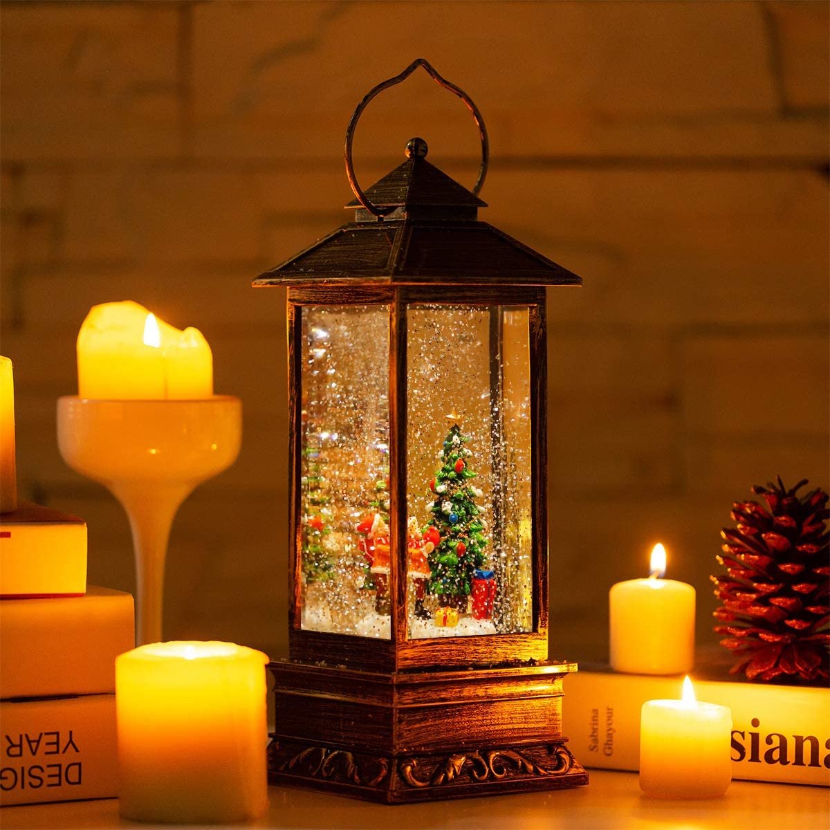 Early Christmas Sale-Snow Globe Christmas Lantern Decorations