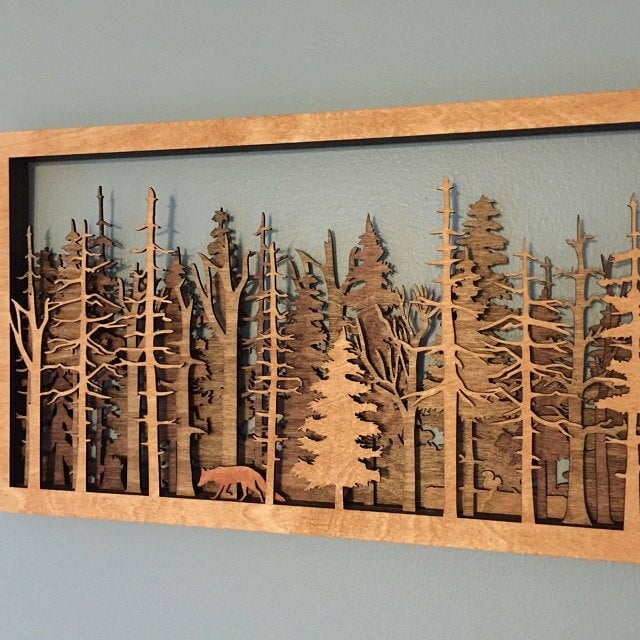 SALE 75% OFF-Forest Wildlife - Handcrafted Art