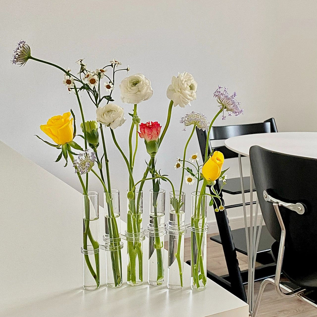 Hinged flower vase (6 pcs/8 pcs)