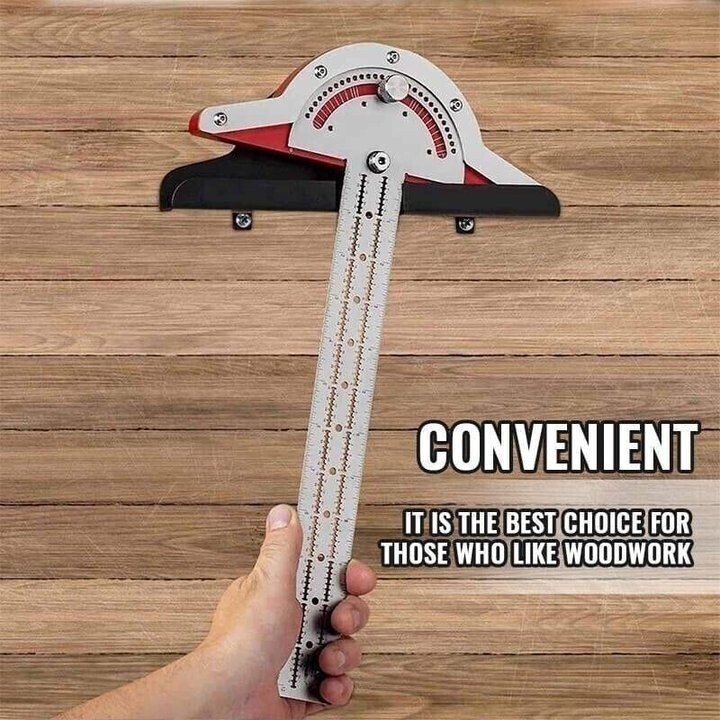 Ultra Precision Marking Ruler Square T Type Woodworking Scriber Measuring Tool
