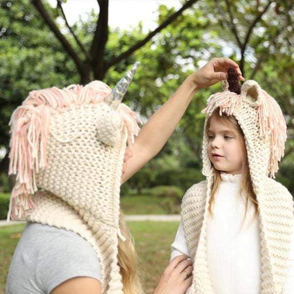 Lovely Kids Unicorn Hat Scarf