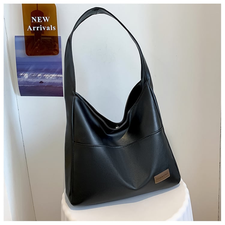 Simple PU Leather Tote Bag