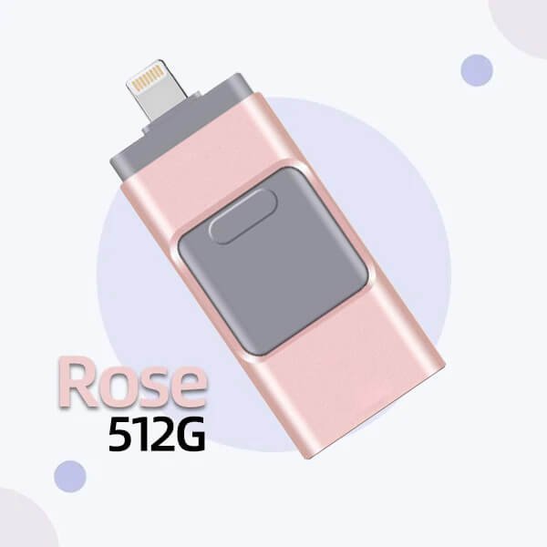 4 In 1 High Speed USB Flash Drive For iPhone, iPad, Android, PC & More Devices