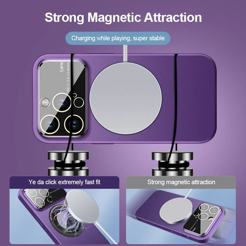 2025 New Big Vision Magnetic Charging iPhone Case