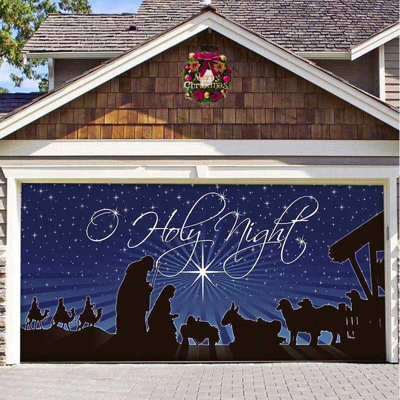 Christmas car door decoration