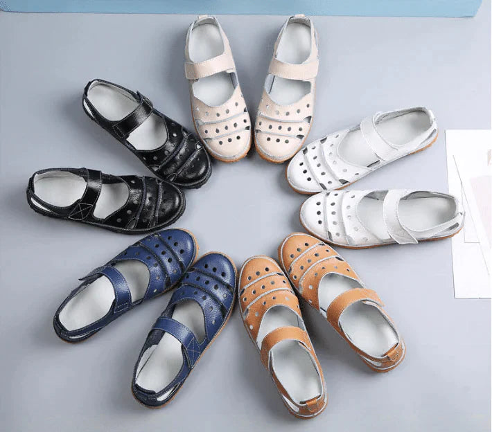 2024 Women's Hollow Hook Flat Sandals