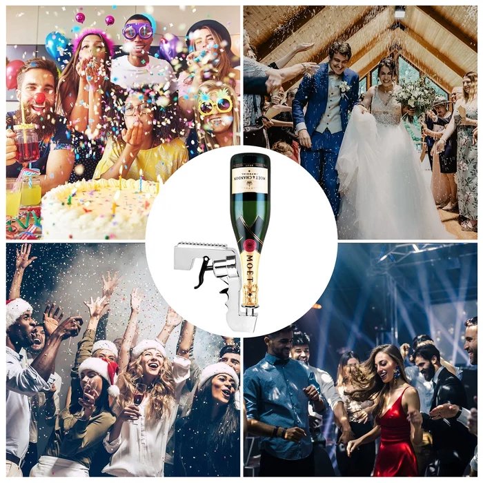 Bar party beer champagne launch prop gun