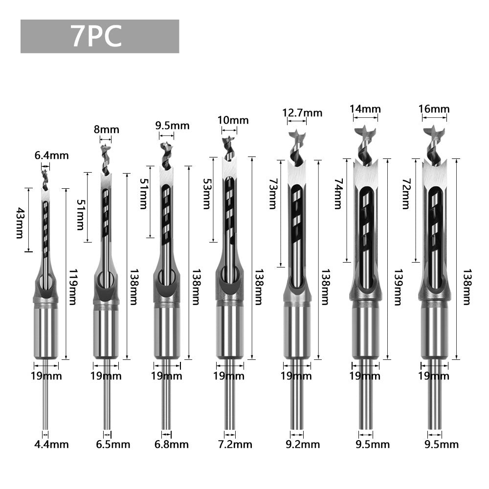 Woodworking square head wood chisel