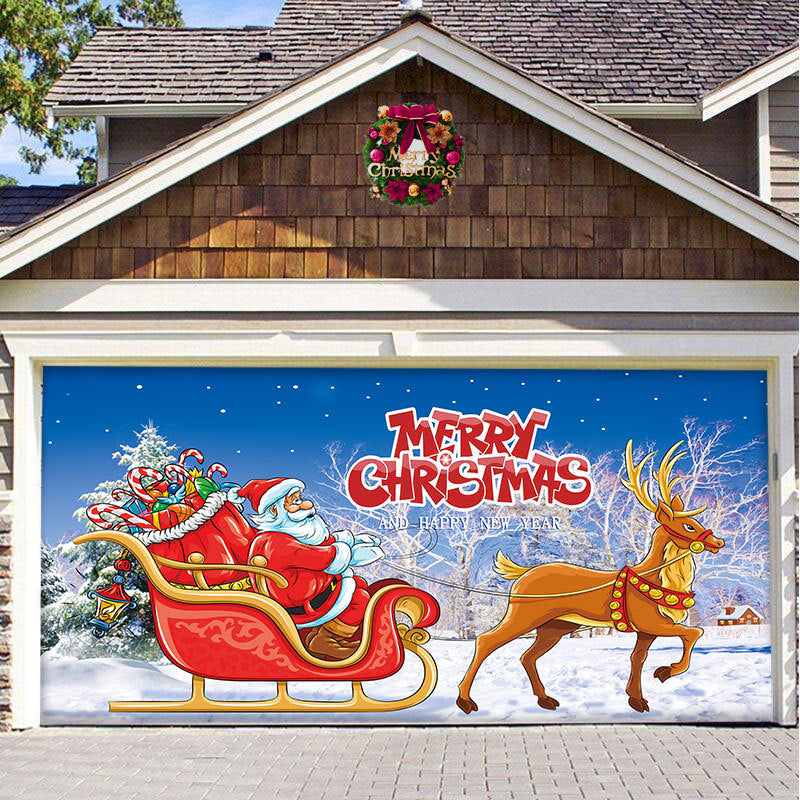 Christmas car door decoration