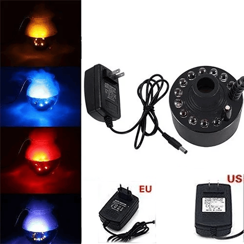 12 LED light Ultrasonic Mist Maker Fogger