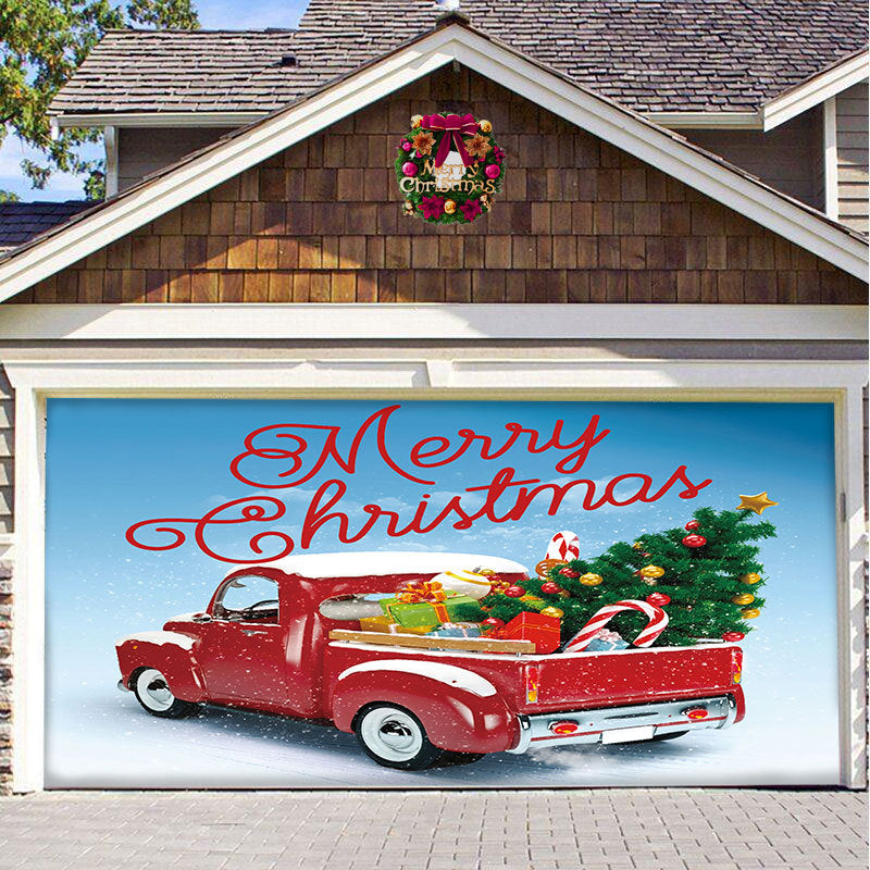 Christmas car door decoration