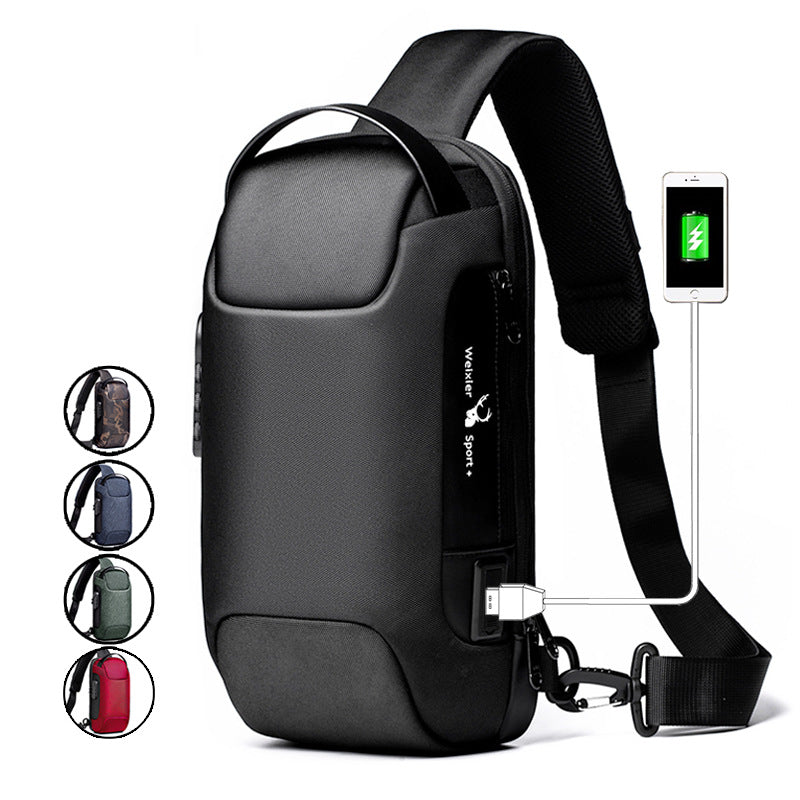 USB charging sport sling Anti-theft shoulder bag(Buy 2 Free Shipping)