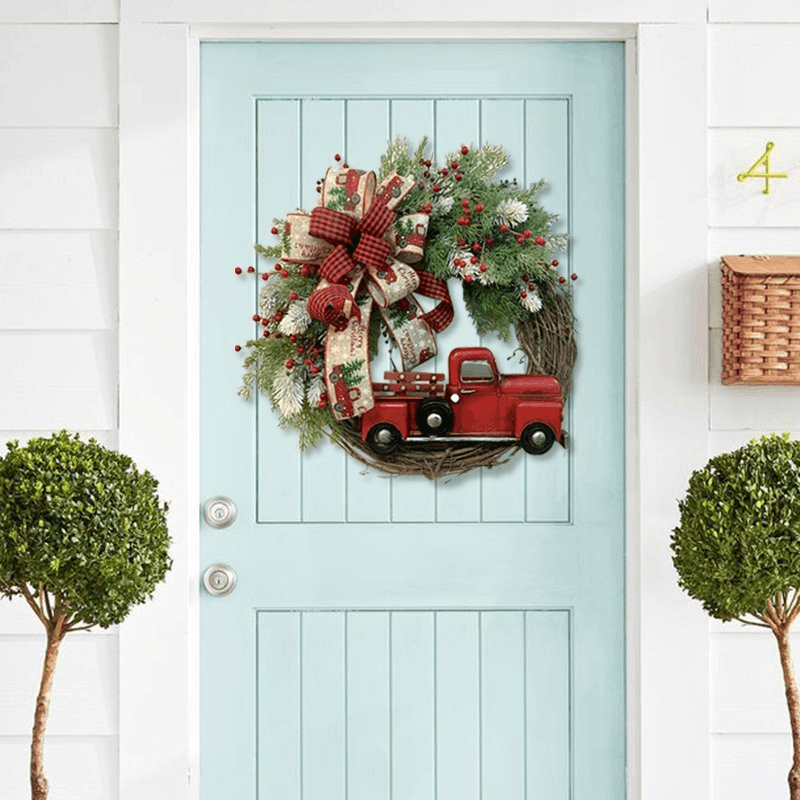 Red Truck Christmas Wreath