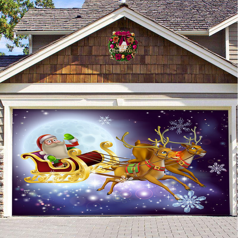 Christmas car door decoration