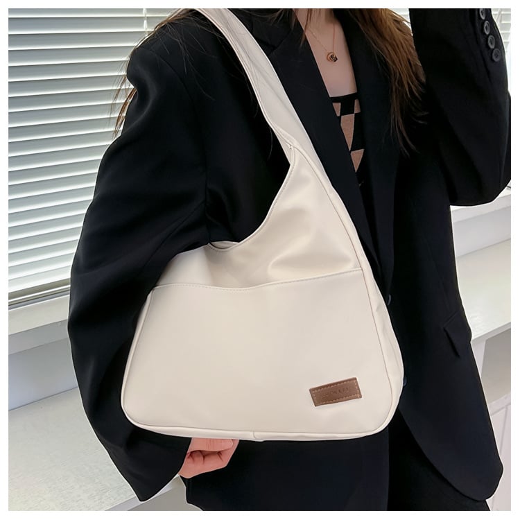 Simple PU Leather Tote Bag