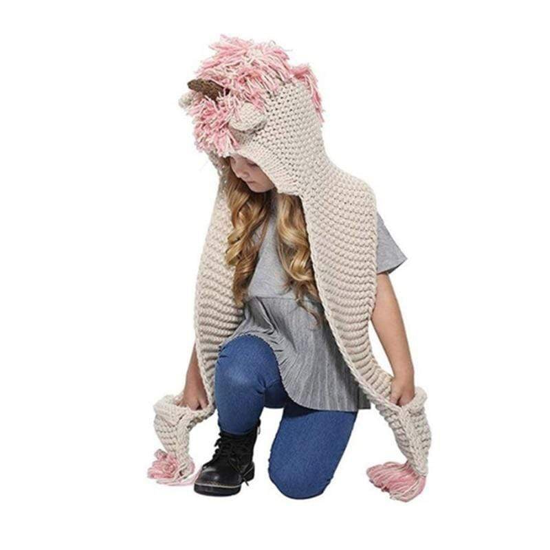 Lovely Kids Unicorn Hat Scarf