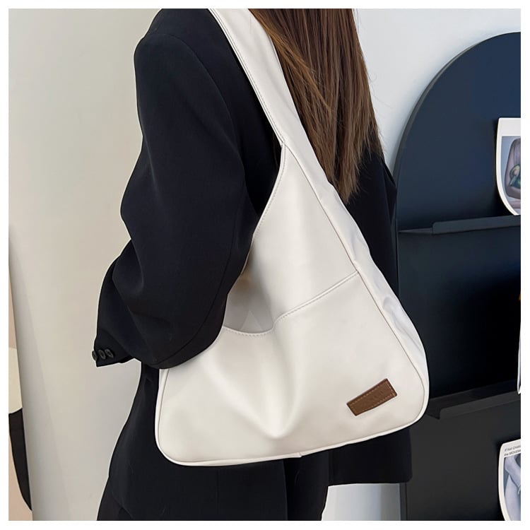 Simple PU Leather Tote Bag