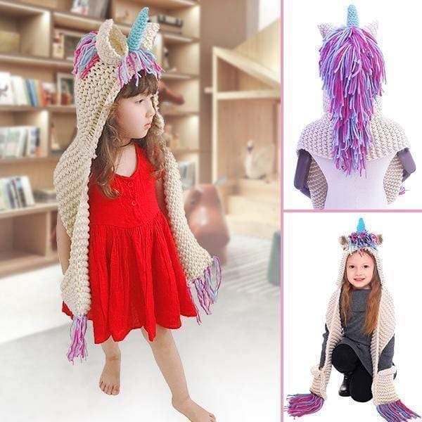Lovely Kids Unicorn Hat Scarf
