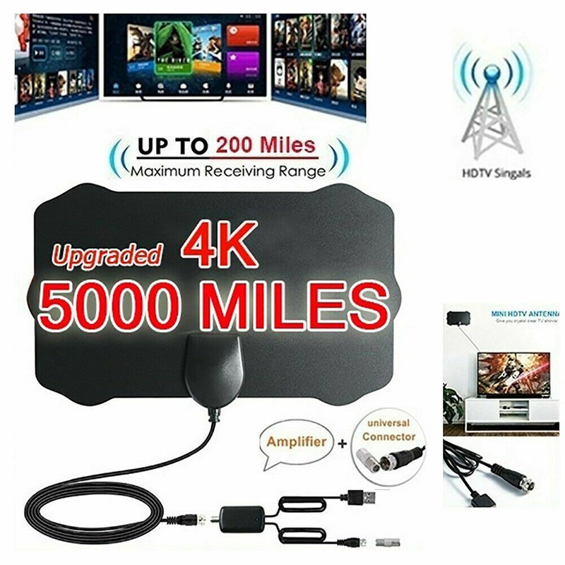 HDTV Cable Antenna 4K (5G Chip, Can Be Used Worldwide)