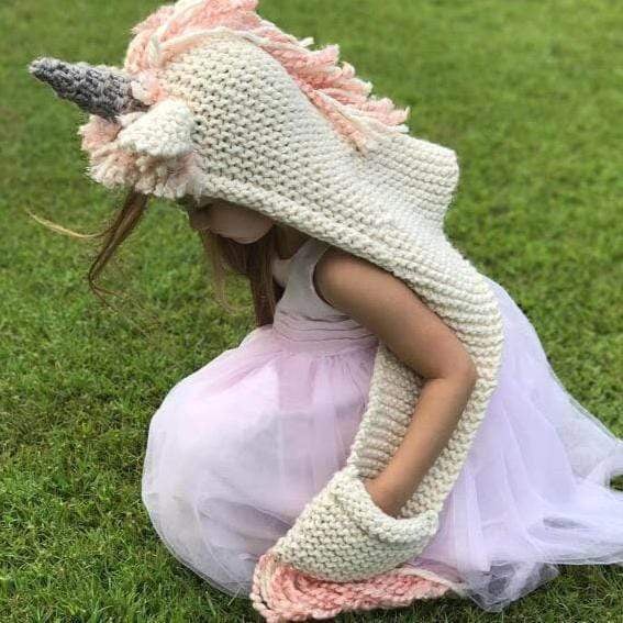 Lovely Kids Unicorn Hat Scarf