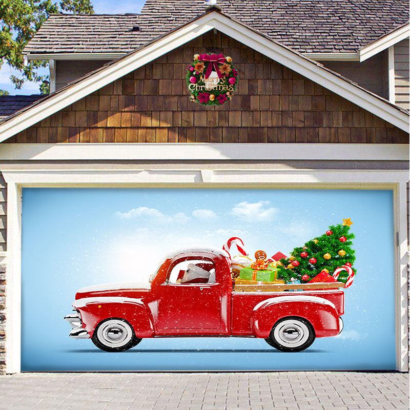 Christmas car door decoration