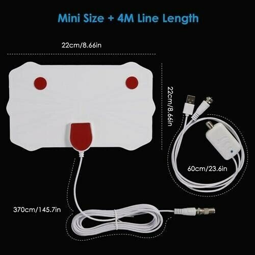HDTV Cable Antenna 4K (5G Chip, Can Be Used Worldwide)