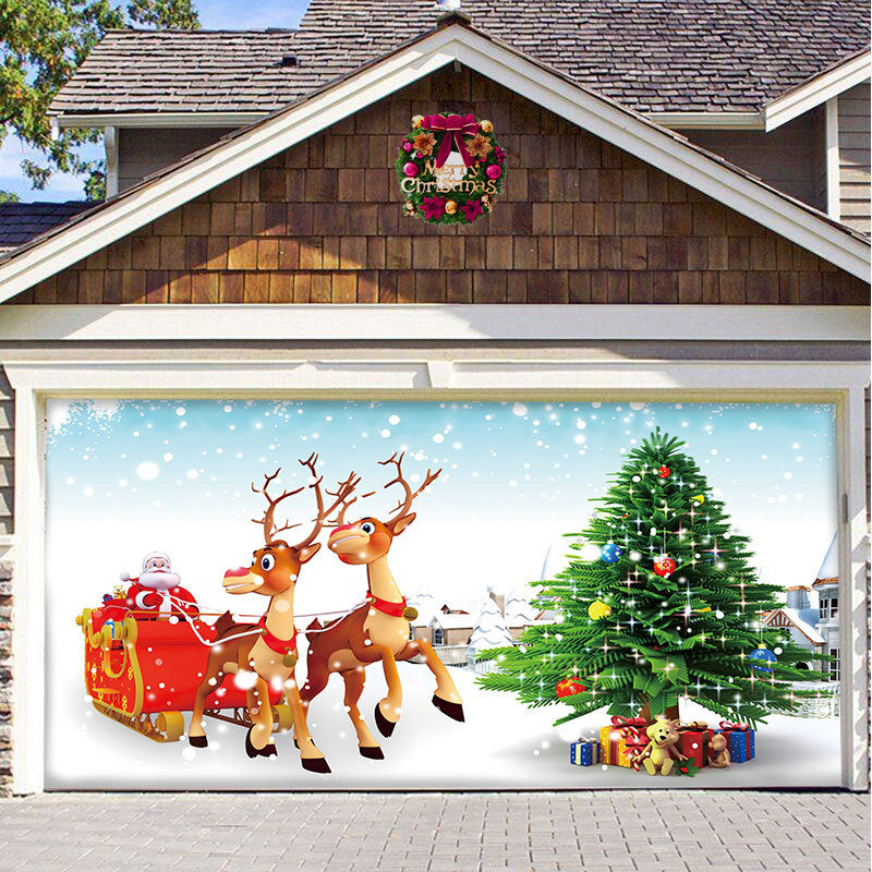 Christmas car door decoration