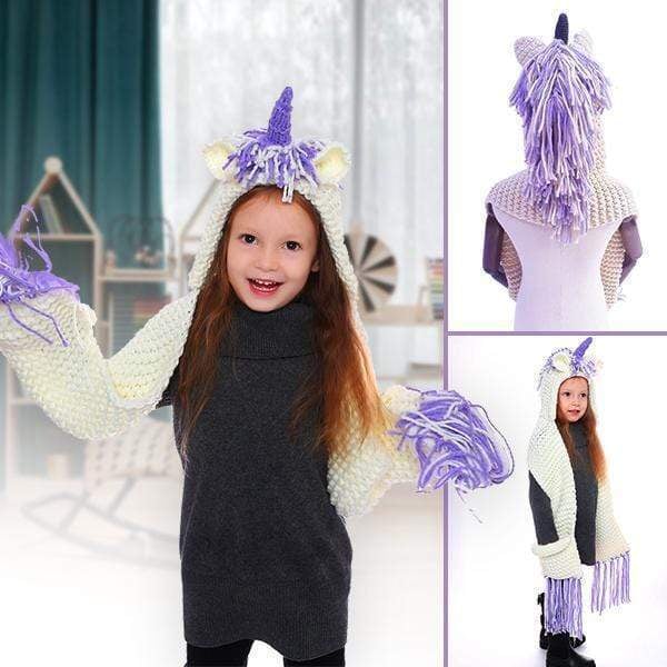 Lovely Kids Unicorn Hat Scarf