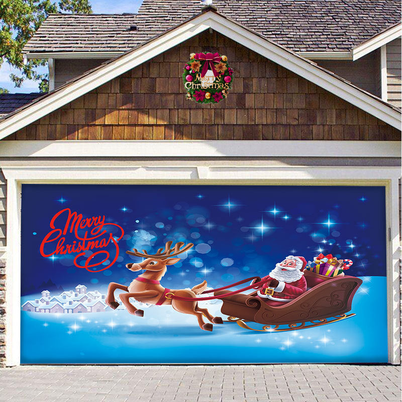 Christmas car door decoration